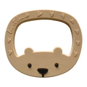 Anneau de dentition 'Petit Ours' | Café au lait 1 Anneau de dentition - Café au lait - petit ours - Léo et lea