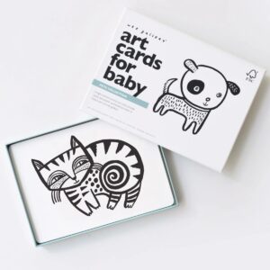 6 Cartes imagier noir et blanc | Animaux de compagnie 1 6 cartes imagier bébé noir et blanc animaux de compagnie - Wee gallery