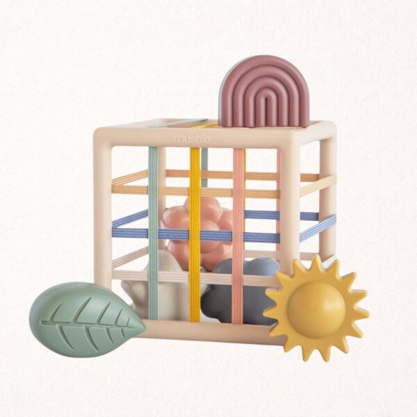 Boite à forme bébé élastiques - Mushie