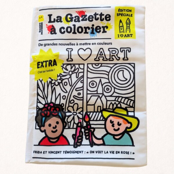 La gazette des bébés - à colorier, journal bruissant - Poppik