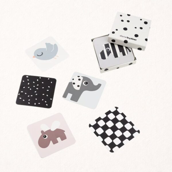 cartes contrastées bébé lot de 10 - Done by deer