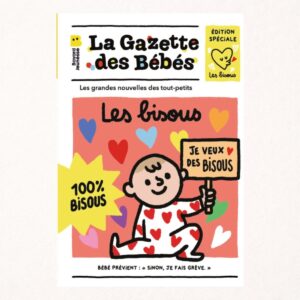 La gazette des bébés | Les bisous 1 La gazette des bébés - Les bisous, journal bébé - Poppik