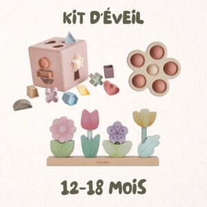 Kit d'éveil | Je manipule 1 kit d'éveil je manipule 12-18 mois coffret cadeau pour bébé 12 à 18 mois