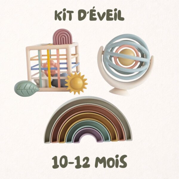 kit d'éveil mes jouets 10-12 mois coffret cadeau pour bébé 10 à 12 mois