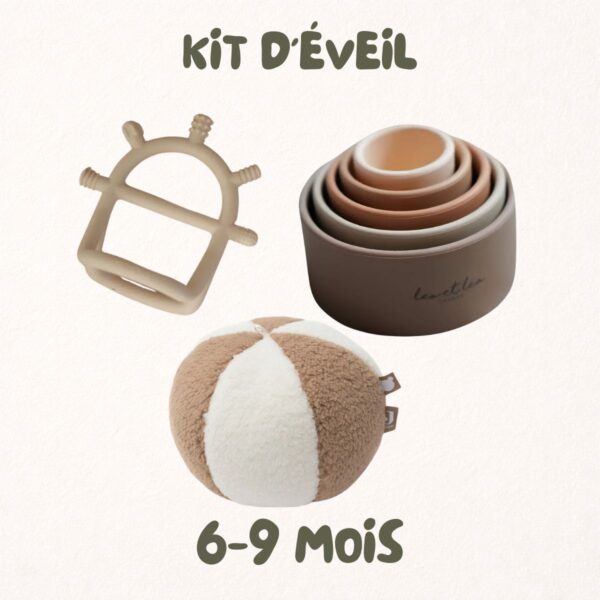 kit d'éveil mes jouets 6-9 mois coffret cadeau pour bébé 6 à 9 mois