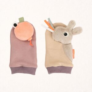 Chaussettes hochet bébé | Sable 1 Chaussettes hochet bébé sable Done by Deer